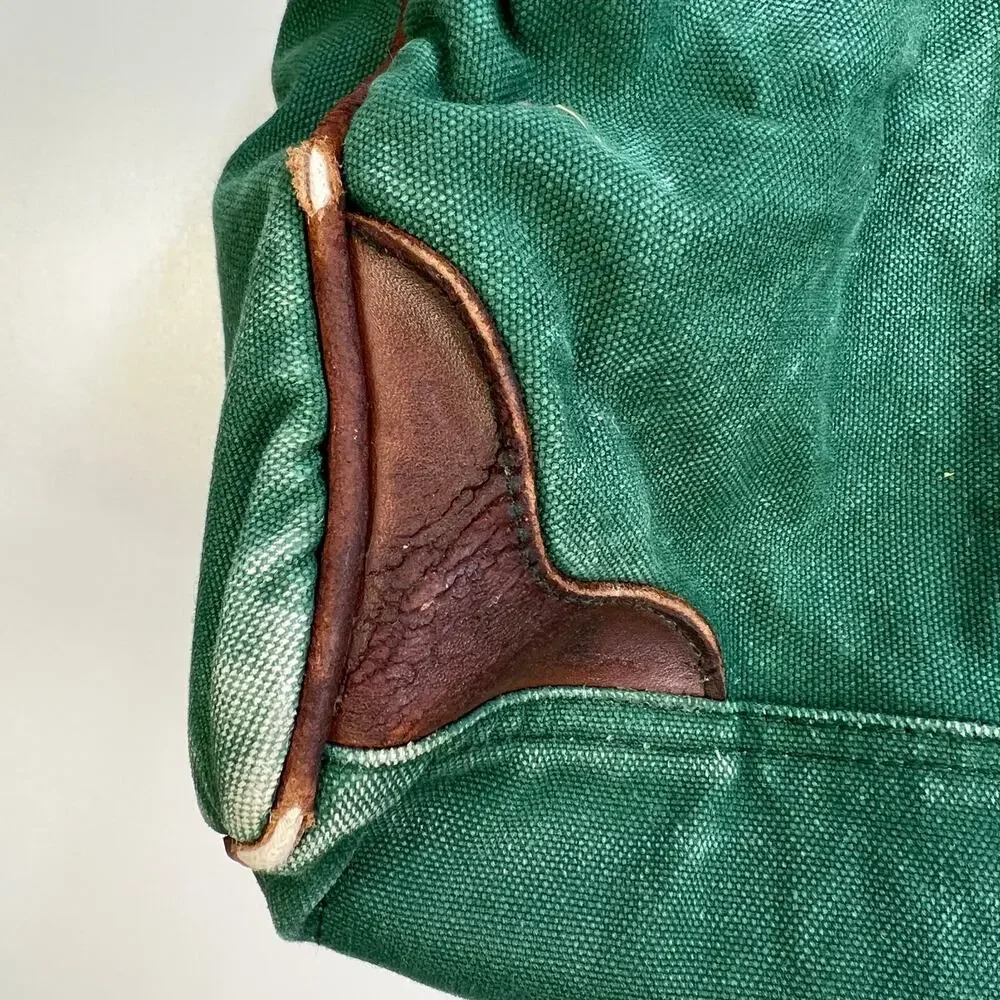 Vintage J.Crew Green Canvas Duffle Bag